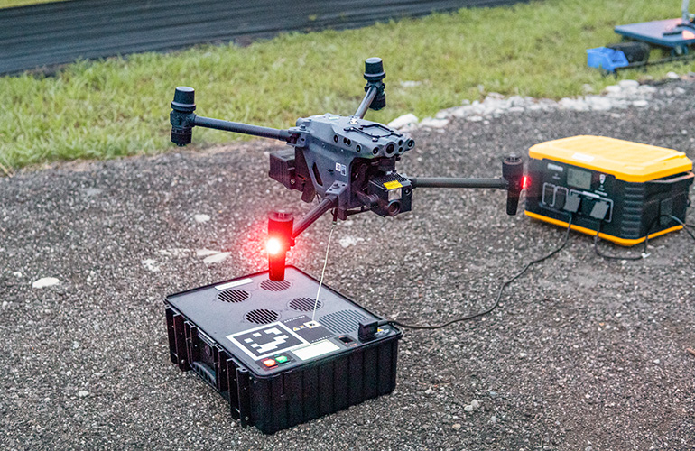 Aerial Drone UK - Festival and Crowd Security - thermal - tethered drone